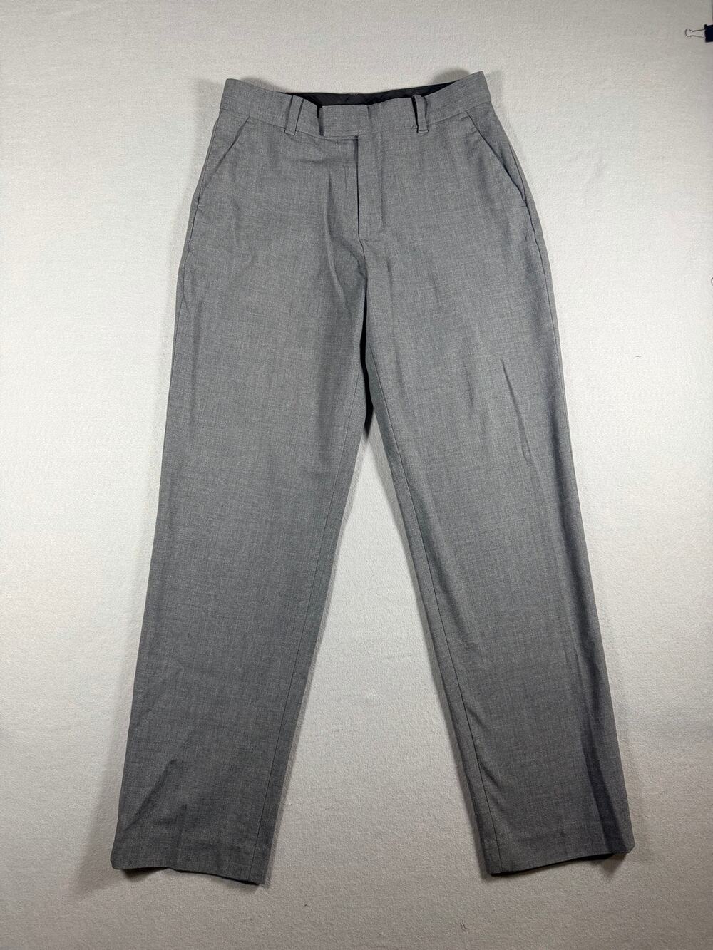Calvin Klein Womens Dress Pants Size 18 Regular Gray Flat Front #188